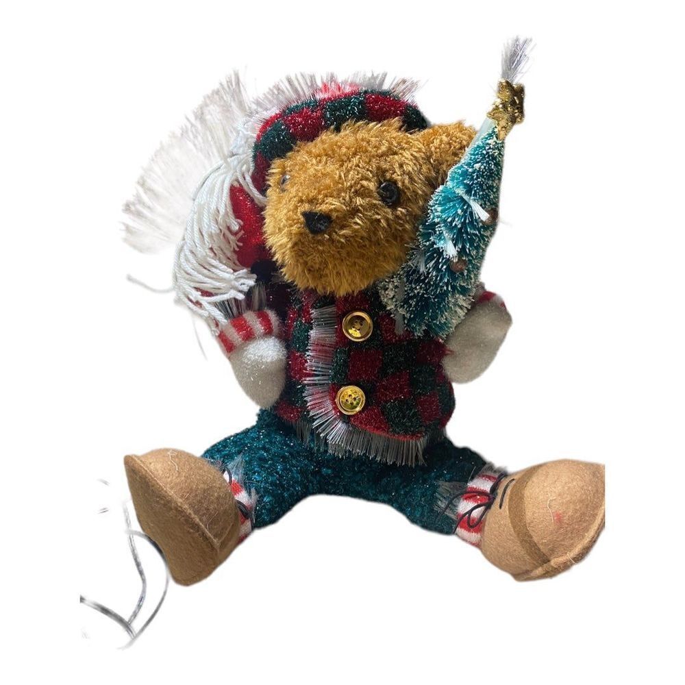 2003 Avon Christmas Sparkling Holiday Fiber Optic Bear